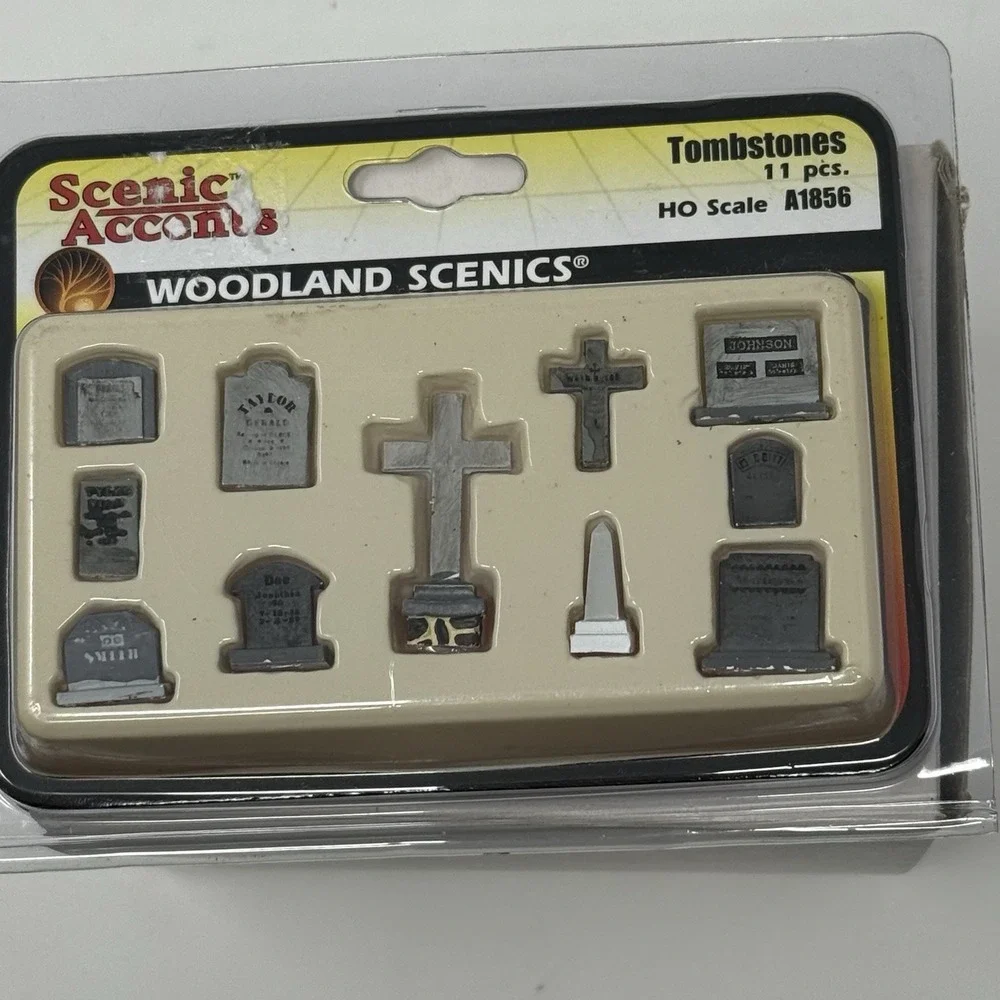 Woodland Scenics ~ HO Scale ~ Graveyard Tombstones ~ A1856